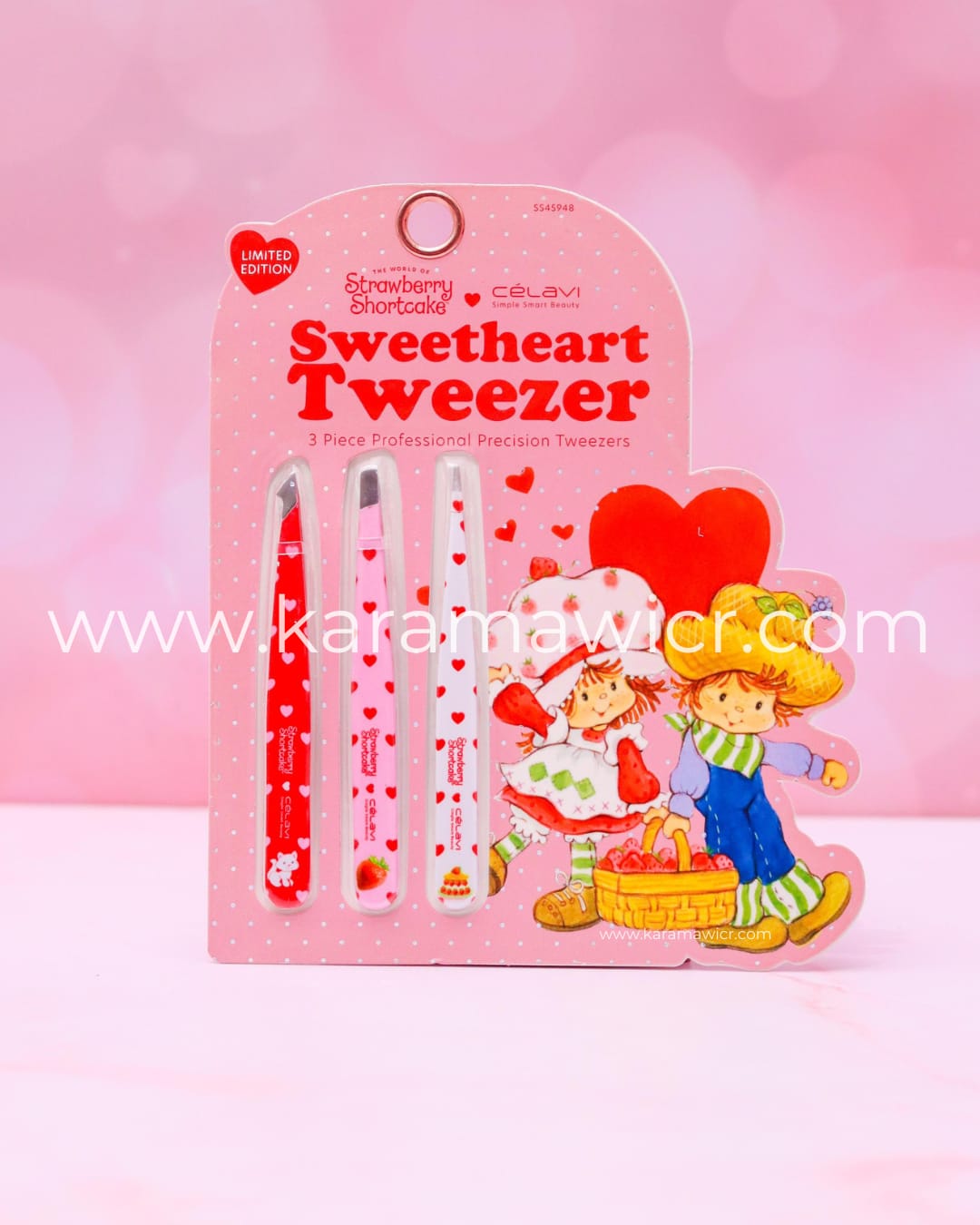 Set de 3 pinzas strawberry shortcake celavi - rosita fresita